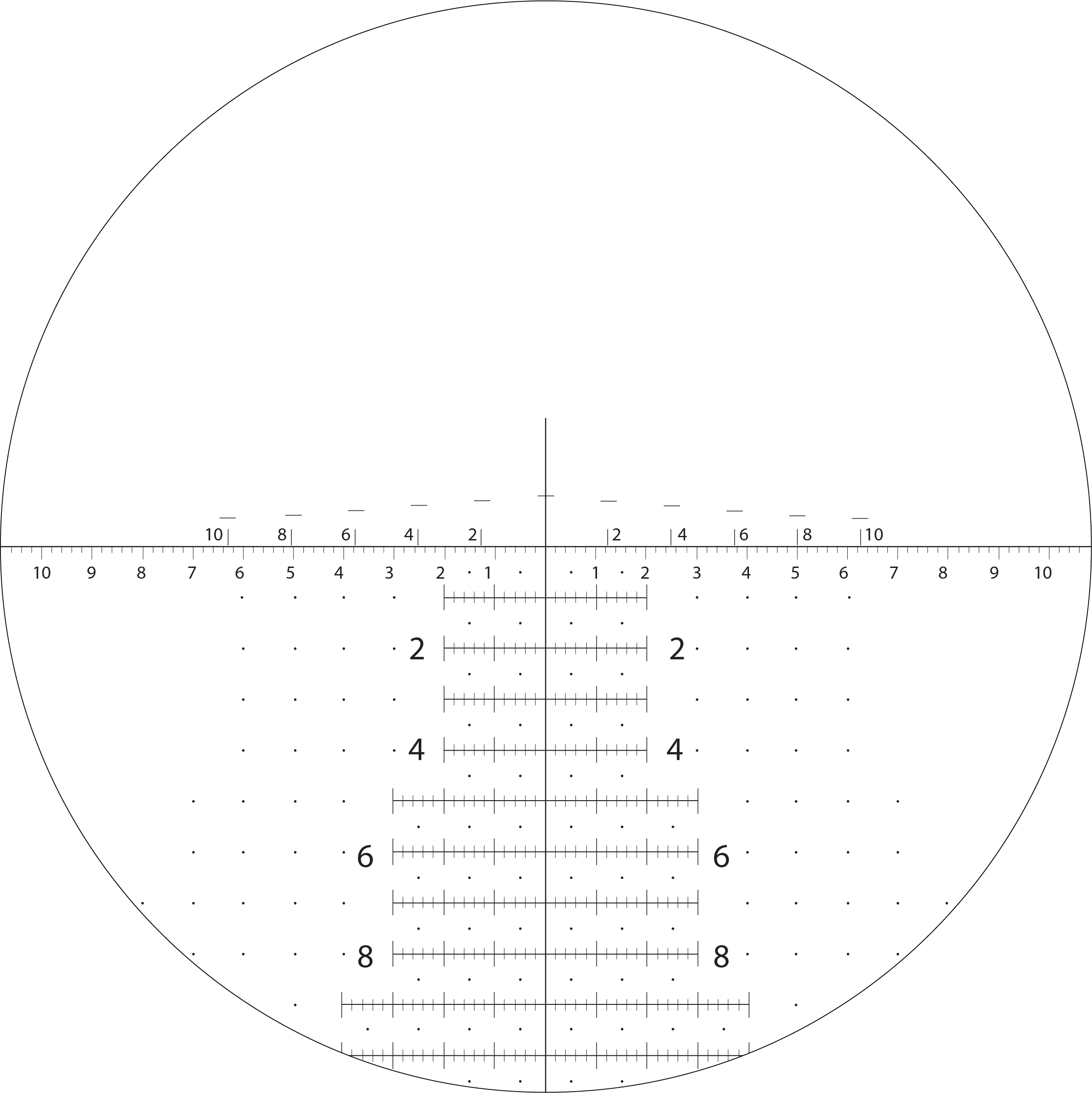 H58® reticle diagram
