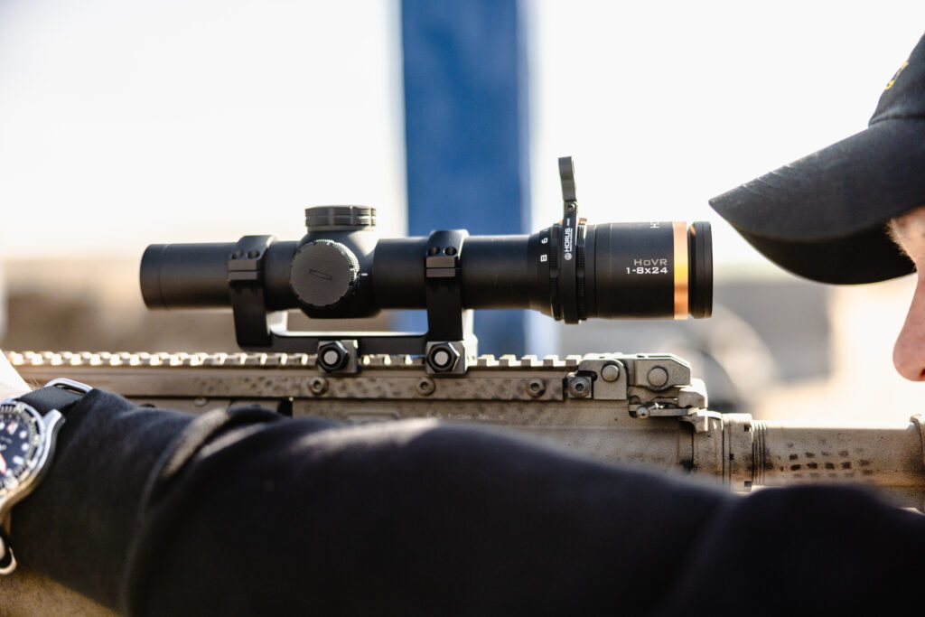 TREMOR7 1 8x LPVO on a rifle