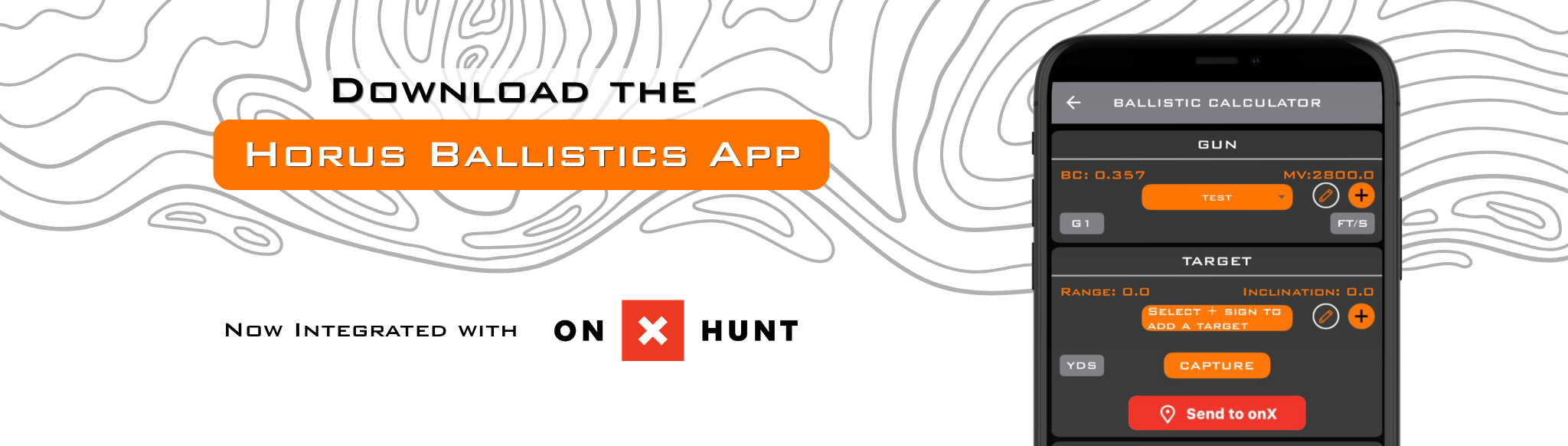Horus Ballistics App with OnX Hunt App Integration