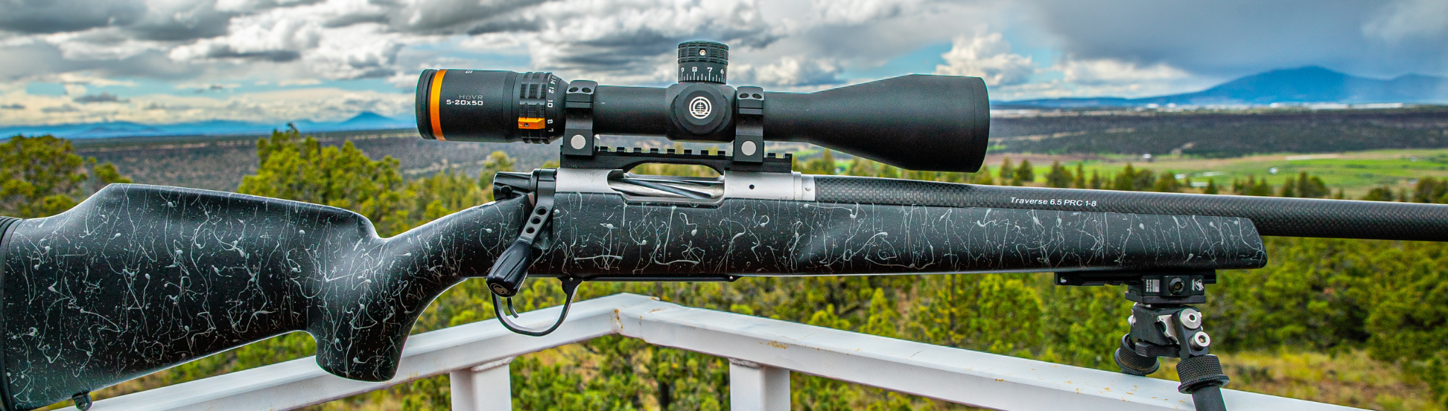 Rifle with Horus Scope on an Overcast Day
